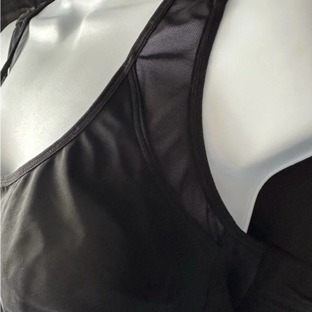 Black Front-Close Wireless Comfort Sports Bra XL - Picture 7 of 7
